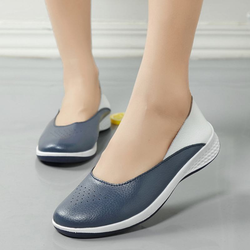 Kvinnor Casual Mjuka Sömmar Slip On Flats Loafers