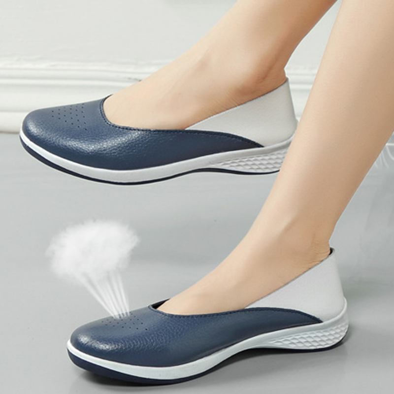 Kvinnor Casual Mjuka Sömmar Slip On Flats Loafers