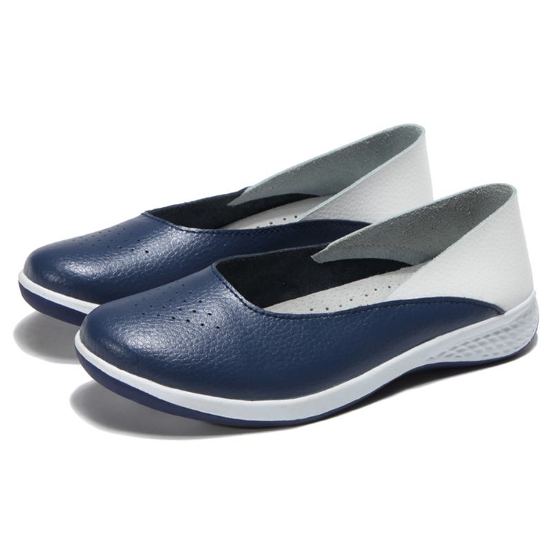 Kvinnor Casual Mjuka Sömmar Slip On Flats Loafers