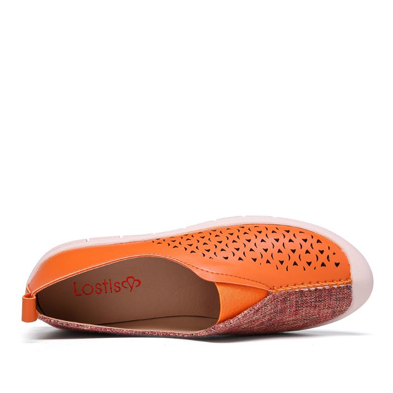 Kvinnor Colorblock Hollow Andas Casual Flats