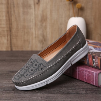 Kvinnor Hand Stricing Hollow Massage Andas Casual Flats