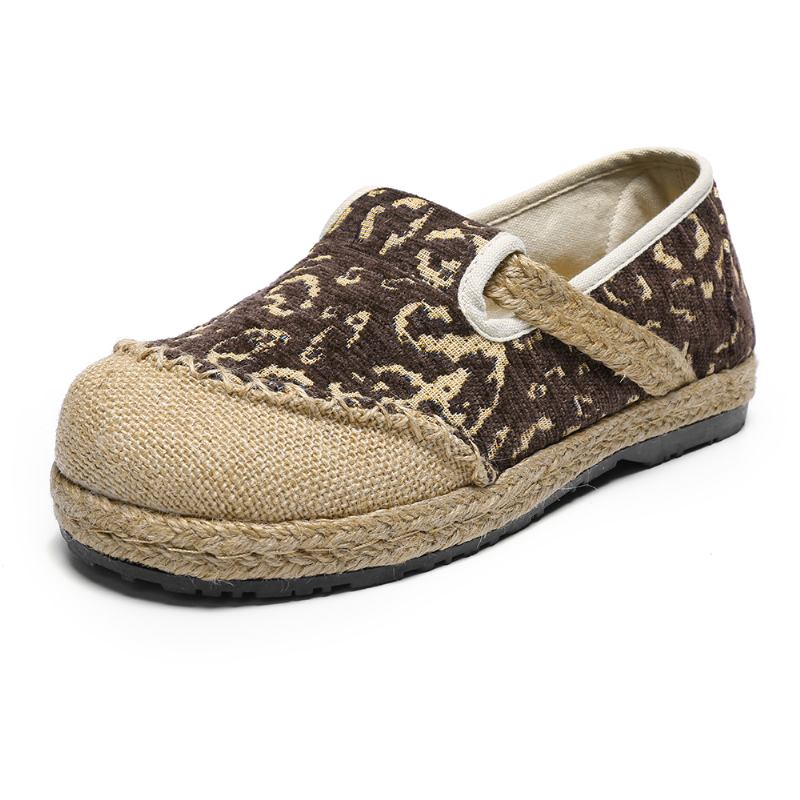 Kvinnor Handgjorda Espadrille Bärbara Casual Loafers