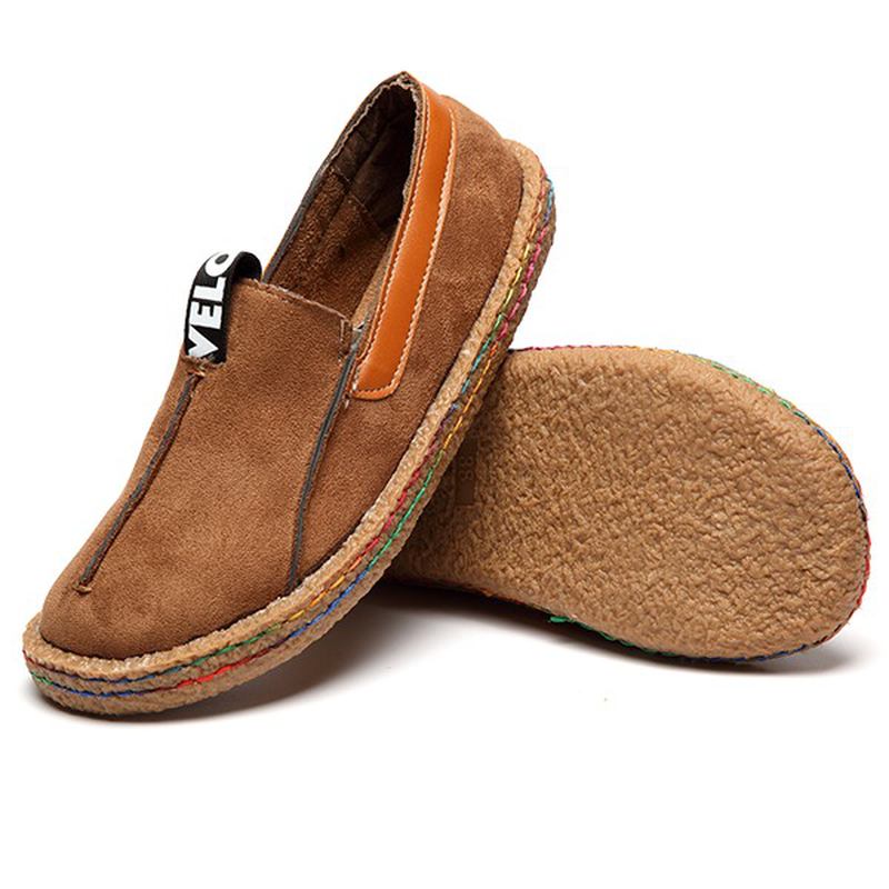 Kvinnor Mjuk Sula Ren Färg Flat Loafers