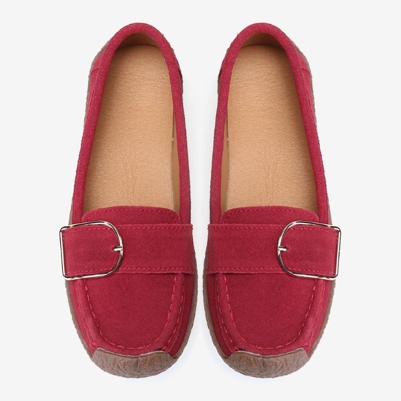 Kvinnor Mjuk Sula Spänne Andas Casual Slip On Flats