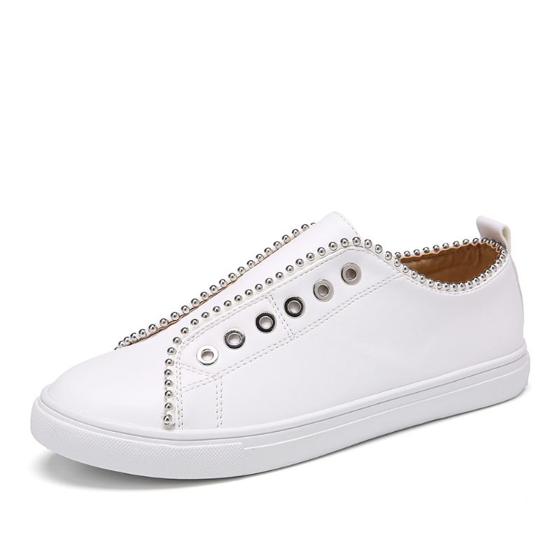 Kvinnor Soild Färg Dubbade Slip On Flats