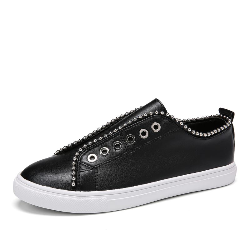 Kvinnor Soild Färg Dubbade Slip On Flats