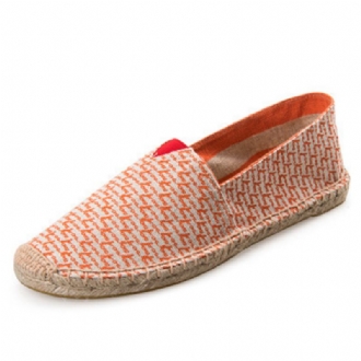 Kvinnor Stor Storlek Enfärgad Slip-on Espadrilles Fisherman Flat Shoes