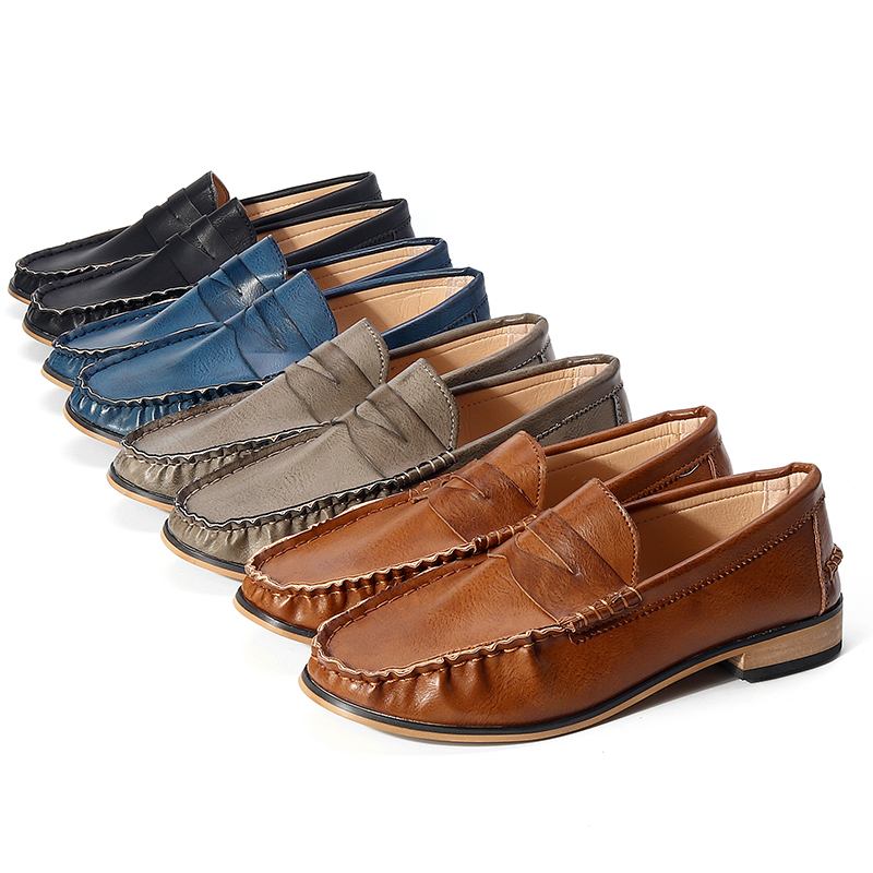 Kvinnor Stor Storlek Soild Slip On Casual Flats Loafers