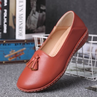 Kvinnor Tofs Enfärgad Casual Casal Flats