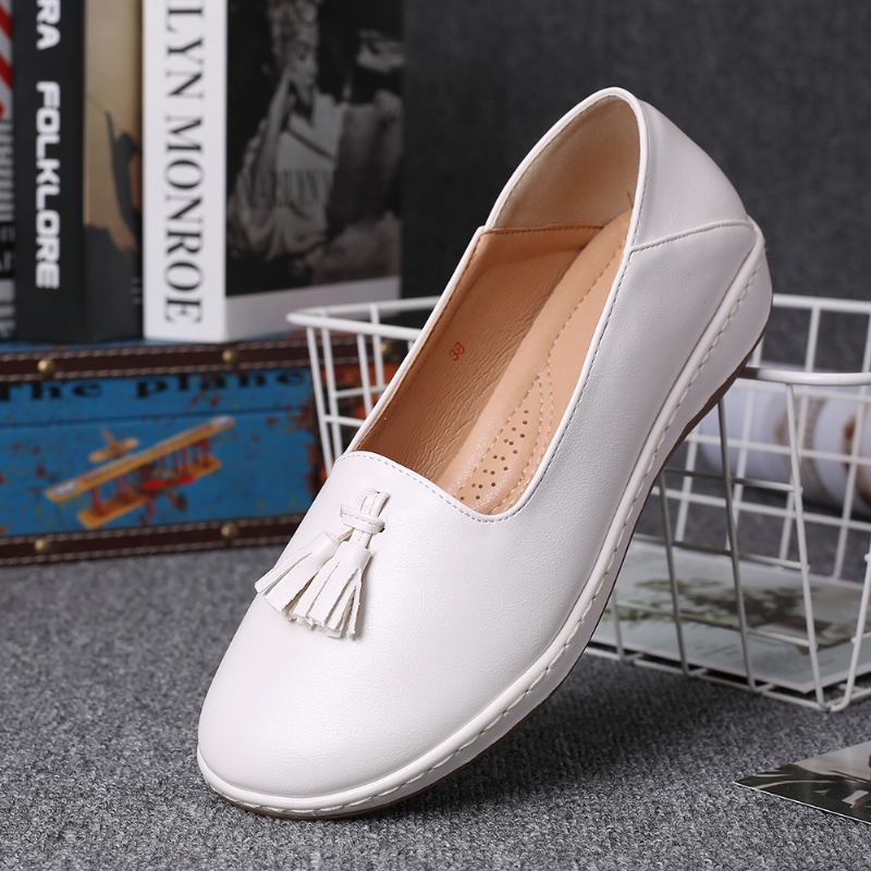 Kvinnor Tofs Enfärgad Casual Casal Flats