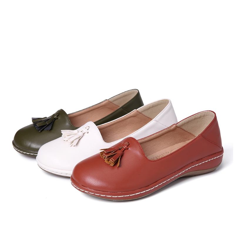 Kvinnor Tofs Enfärgad Casual Casal Flats