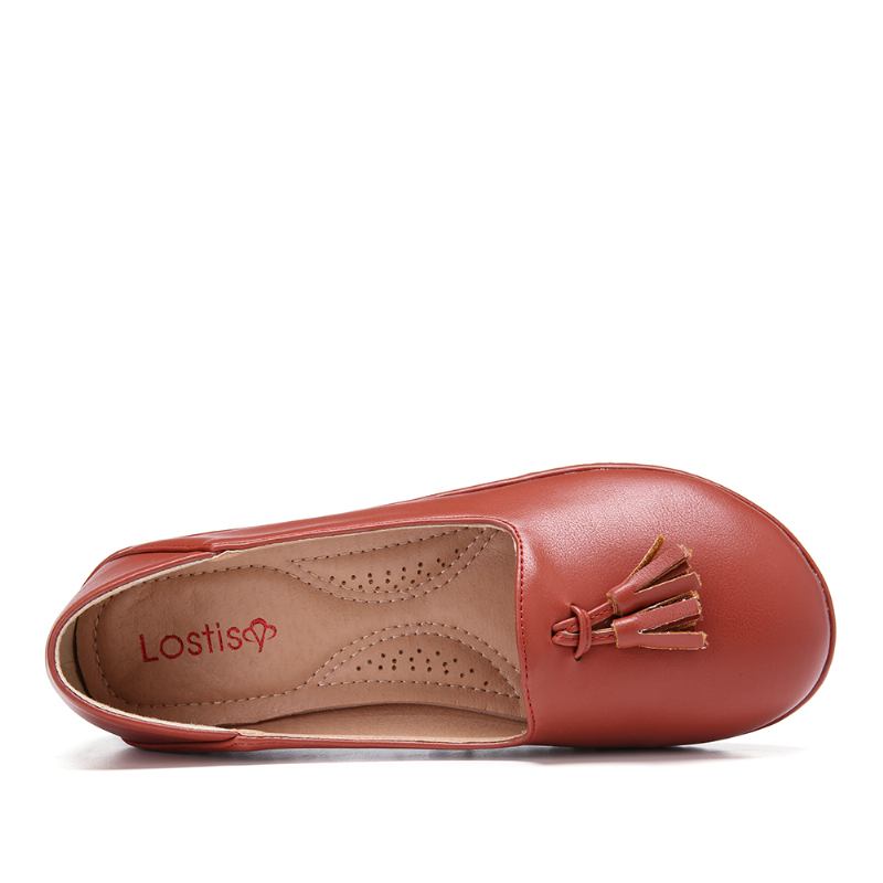 Kvinnor Tofs Enfärgad Casual Casal Flats