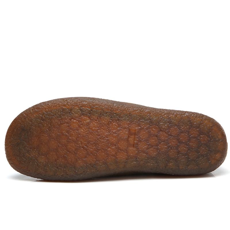 Mjuka Casual Flat Loafers I Läder