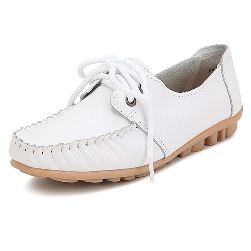 Nya Trendiga Casual Platt Klack Skor Bow Knot Rund Toe Slip Candy Färg Loafer Skor