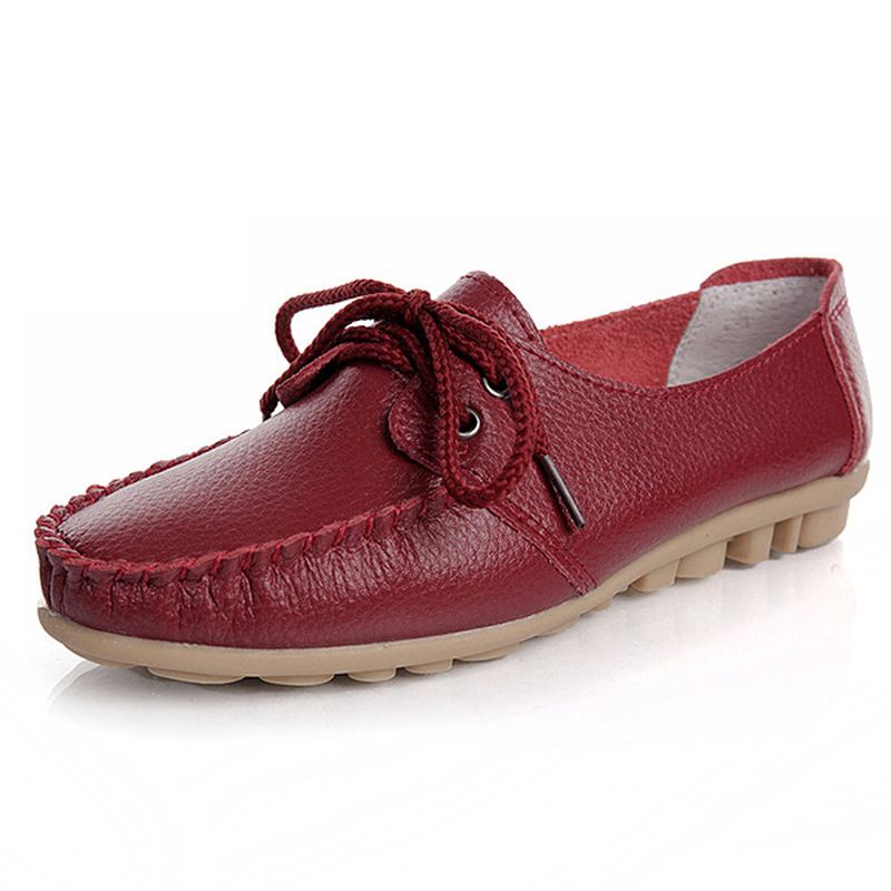 Nya Trendiga Casual Platt Klack Skor Bow Knot Rund Toe Slip Candy Färg Loafer Skor