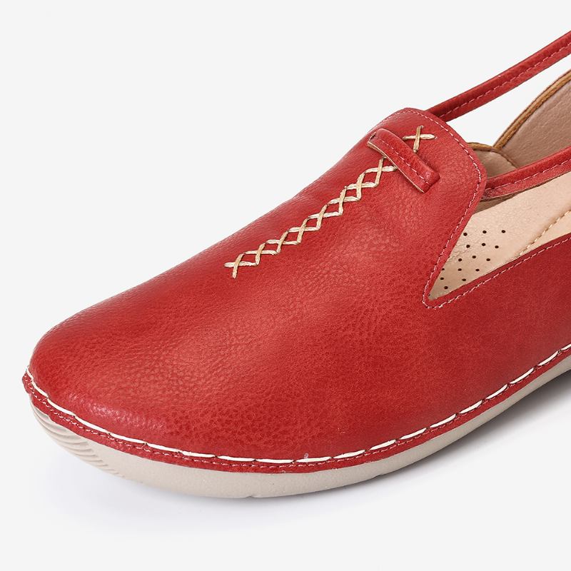 Ren Färg Casual Walking Leather Loafers