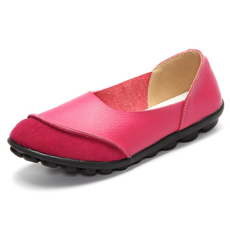 Soft Slip On Pattern Match Casual Flat Shoes