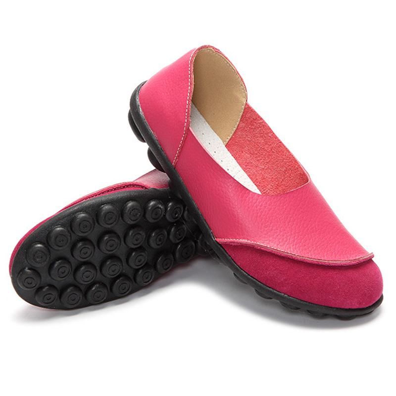 Soft Slip On Pattern Match Casual Flat Shoes