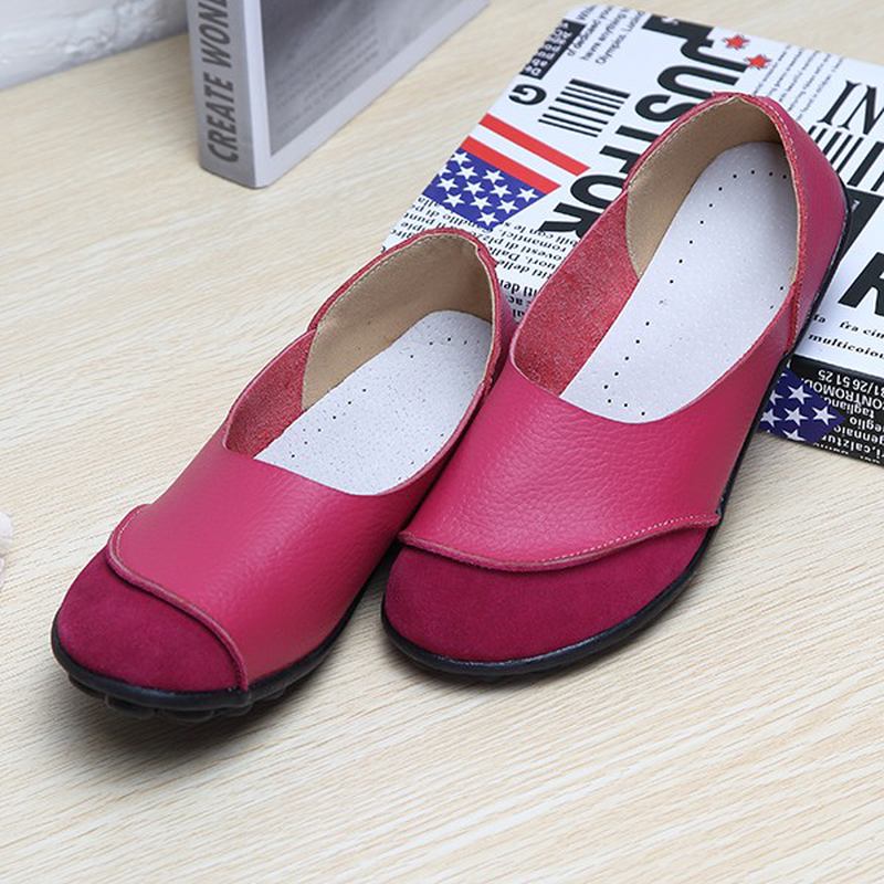 Soft Slip On Pattern Match Casual Flat Shoes