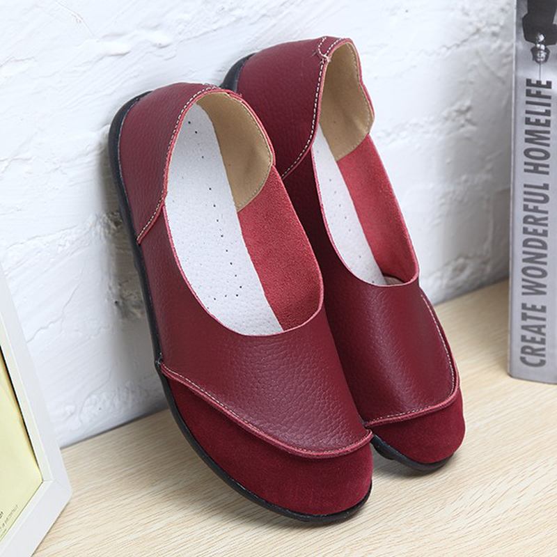 Soft Slip On Pattern Match Casual Flat Shoes