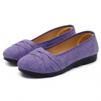 Stor Storlek Soft Sole Flats Loafers För Kvinnor