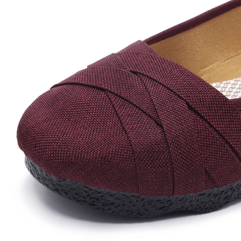 Stor Storlek Soft Sole Flats Loafers För Kvinnor