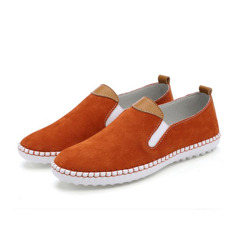 Us Storlek 5-10 Kvinnor Casual Skor Bekväma Utomhus Läder Slip On Flats Loafers