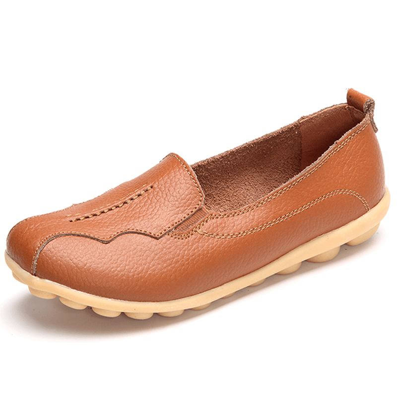 Us Storlek 5-11 Rund Tå Mjuk Sula Slip On Flat Loafers