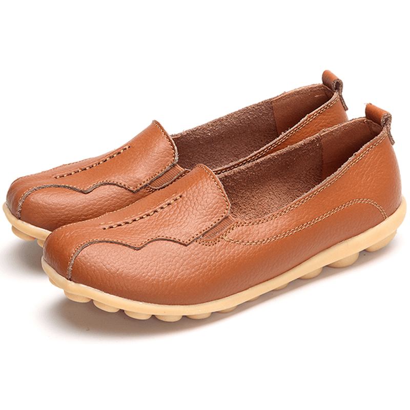 Us Storlek 5-11 Rund Tå Mjuk Sula Slip On Flat Loafers