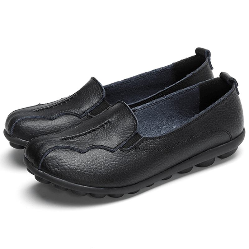 Us Storlek 5-11 Rund Tå Mjuk Sula Slip On Flat Loafers