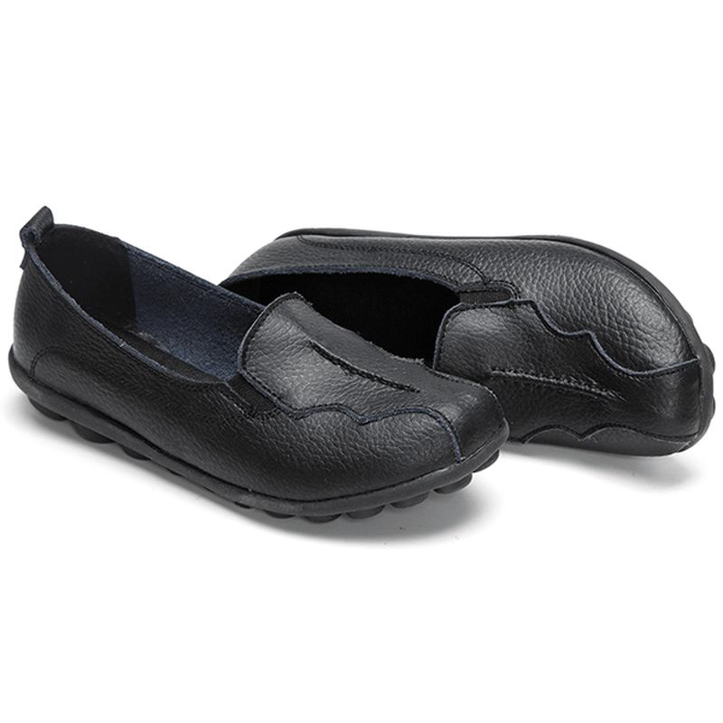 Us Storlek 5-11 Rund Tå Mjuk Sula Slip On Flat Loafers