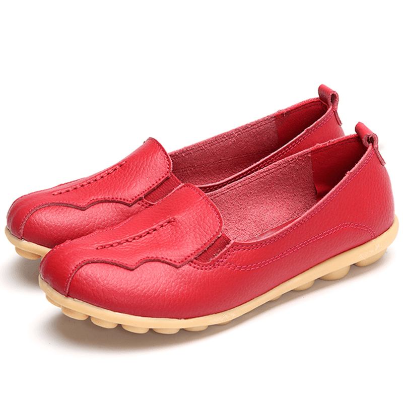 Us Storlek 5-11 Rund Tå Mjuk Sula Slip On Flat Loafers