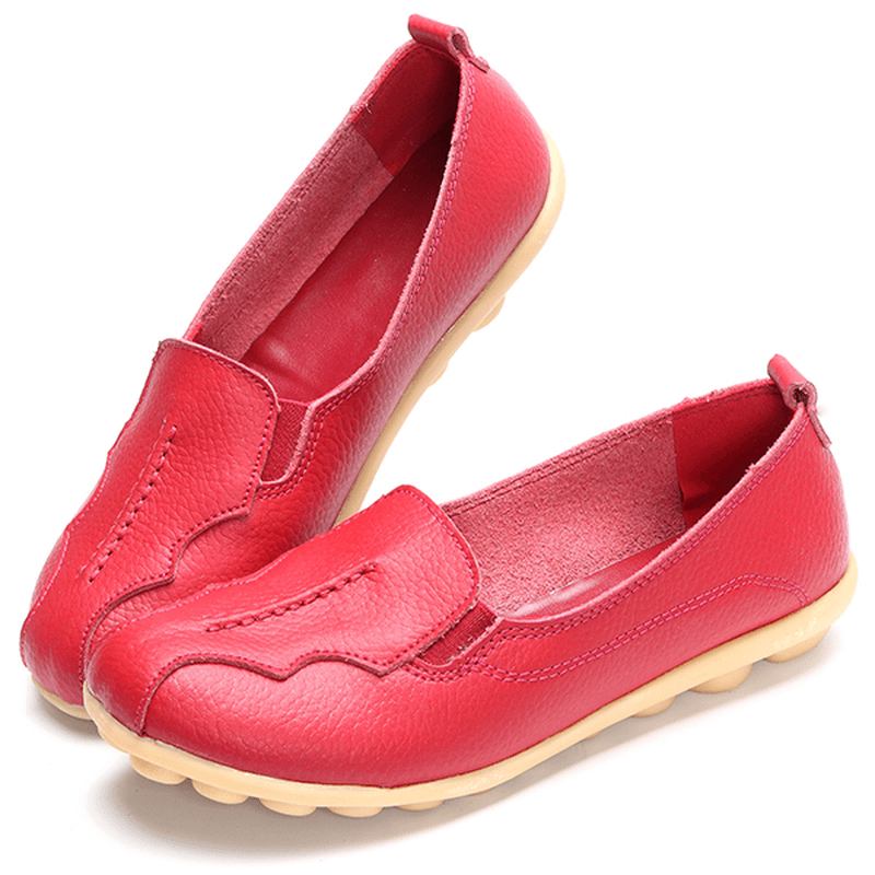 Us Storlek 5-11 Rund Tå Mjuk Sula Slip On Flat Loafers