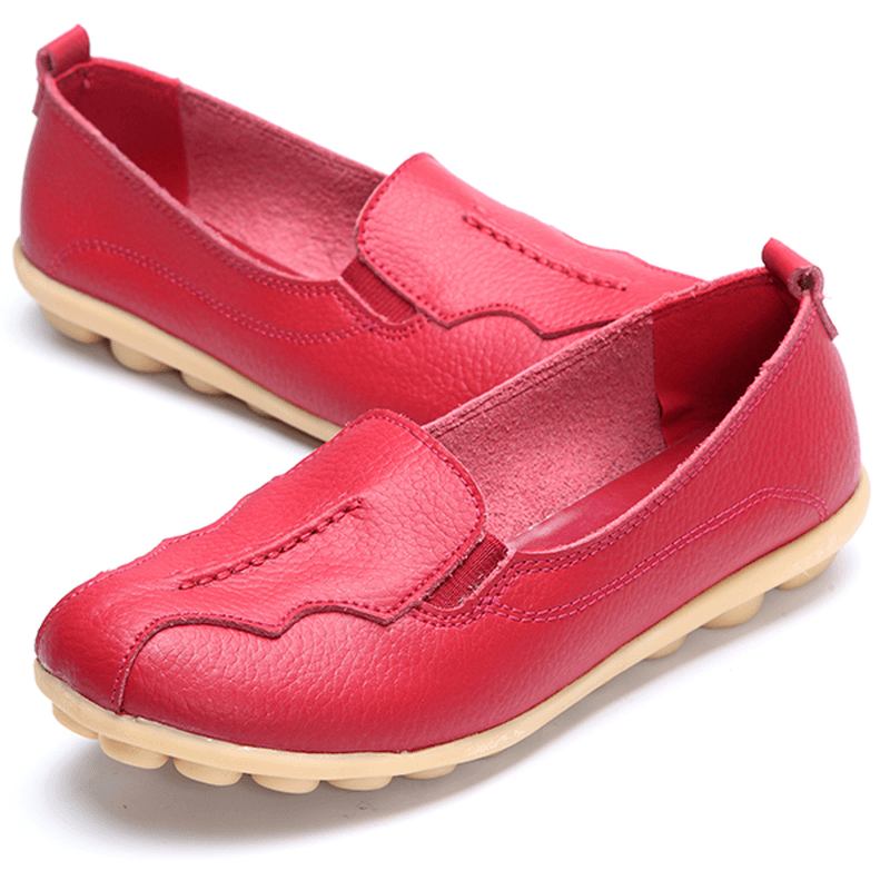 Us Storlek 5-11 Rund Tå Mjuk Sula Slip On Flat Loafers