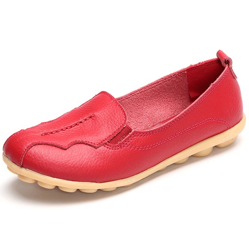 Us Storlek 5-11 Rund Tå Mjuk Sula Slip On Flat Loafers