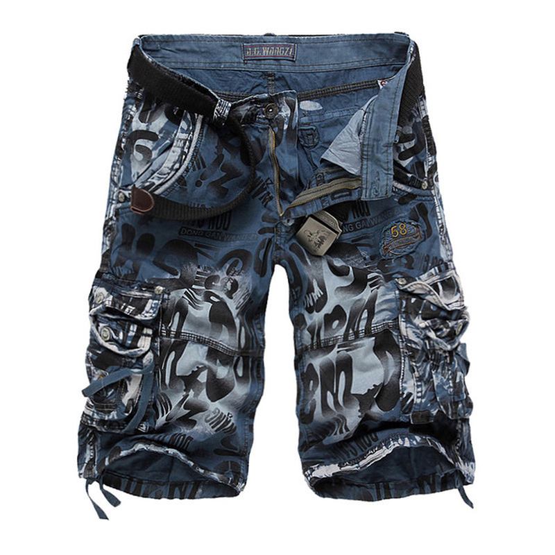 Camouflage Loose Tooling Shorts Stora Multi-pocket Shorts