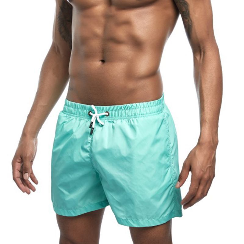 Enfärgade Sommartunna Casual Board Shorts För Män