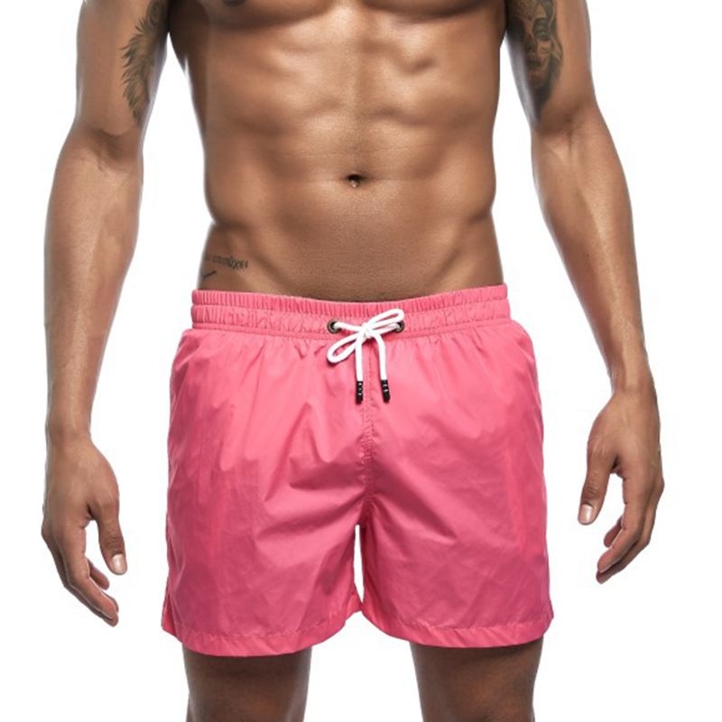 Enfärgade Sommartunna Casual Board Shorts För Män