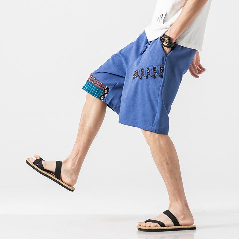 Ficksömmar För Män Färg Beach Casual Raka Shorts