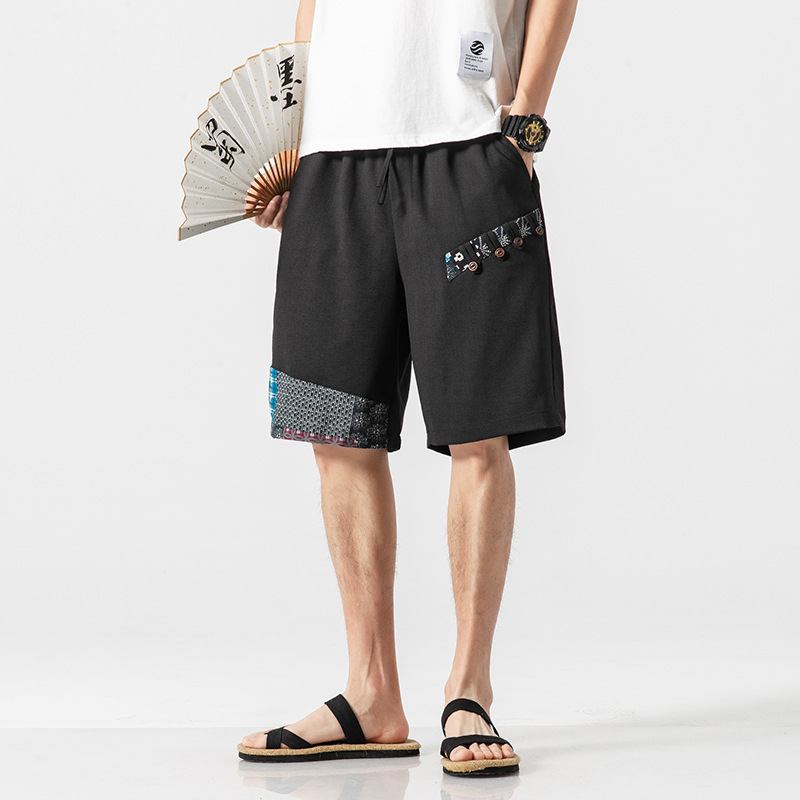 Ficksömmar För Män Färg Beach Casual Raka Shorts