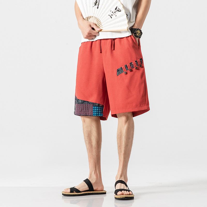 Ficksömmar För Män Färg Beach Casual Raka Shorts