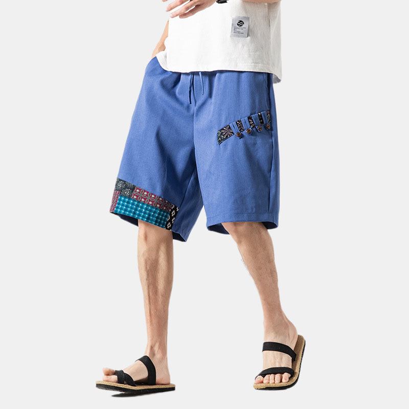 Ficksömmar För Män Färg Beach Casual Raka Shorts