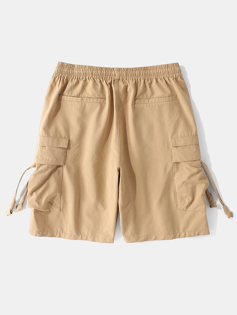 Herr Casual 100% Bomull Fickor Cargo Shorts