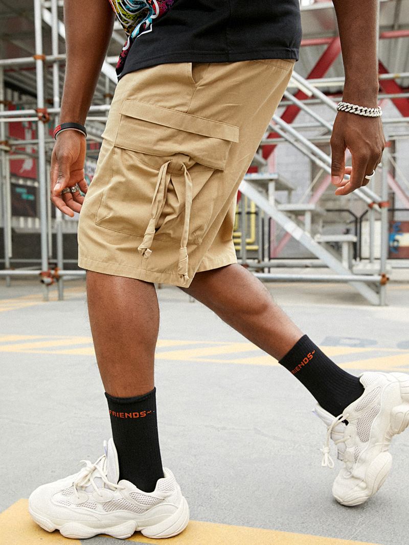 Herr Casual 100% Bomull Fickor Cargo Shorts