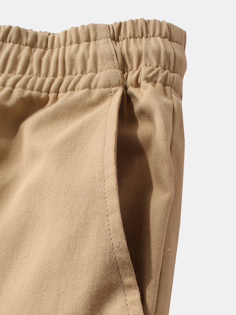 Herr Casual 100% Bomull Fickor Cargo Shorts