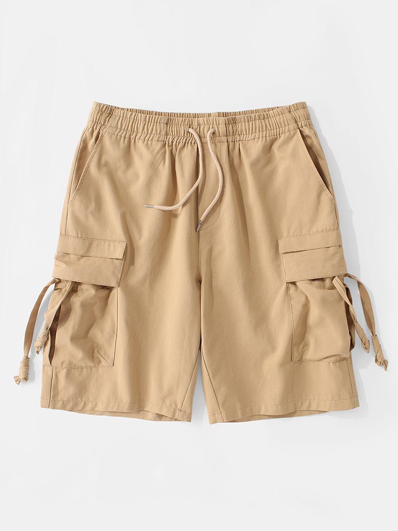 Herr Casual 100% Bomull Fickor Cargo Shorts