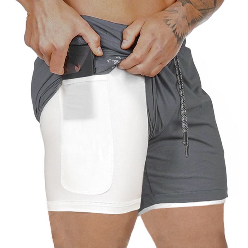 Herr Casual Elastisk Midja Bomullsblandning Loose Fit Shorts