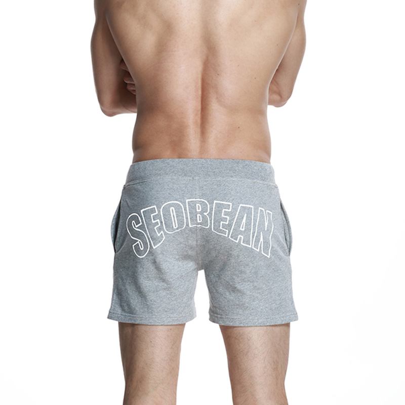 Herr Casual Snabbtorkande Strandbyxor Bomull Sport Outdoors Lösa Shorts