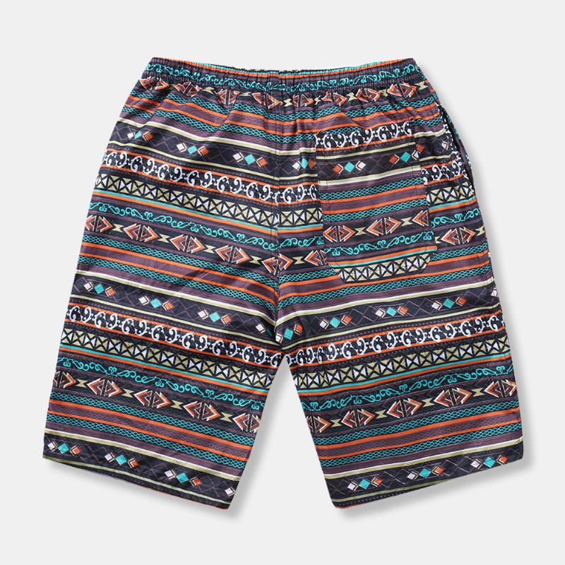 Herr Etnisk Stil Mönster Casual Beach Board Shorts