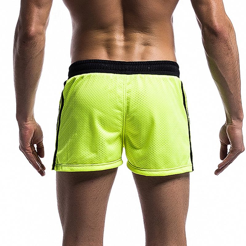 Herr Mesh Underkläder Shorts Fritid Mode Löpning Fitness Elastisk Midja Dragsko Sports Shorts